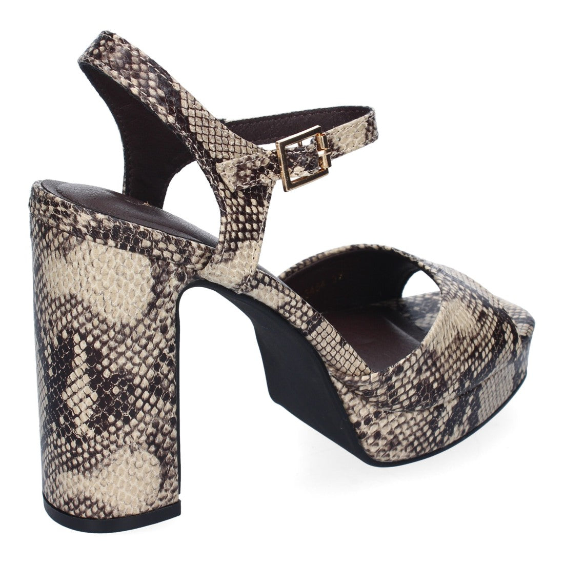 Sandalen mit Schlangenprint, eleganter Absatz, für Party, Hochzeit