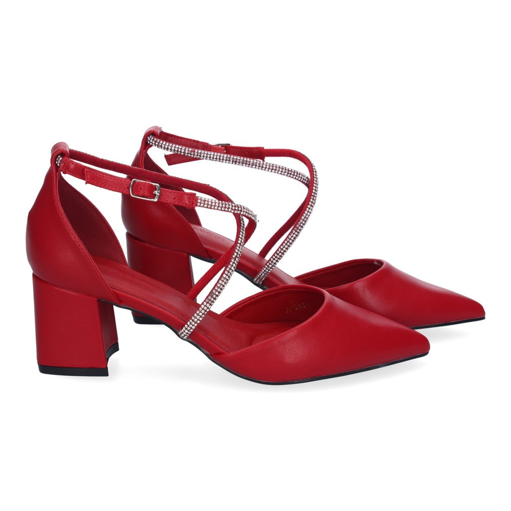 Rote Sandaletten Elegant Bequem Party Hochzeit