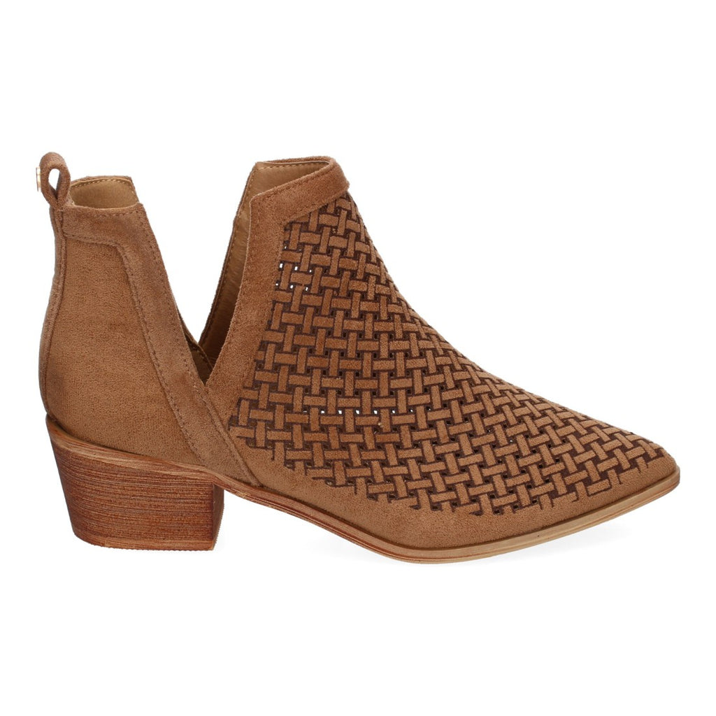 Botines Calados Elegantes - Camel