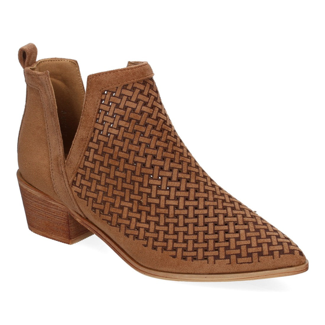 Botines Calados Elegantes - Camel