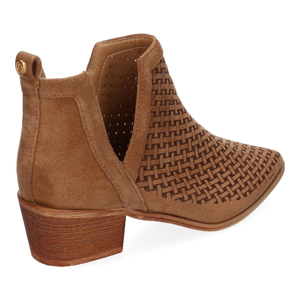 Botines Calados Elegantes - Camel