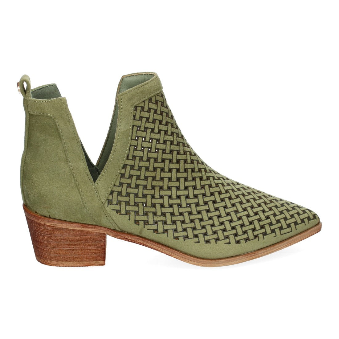 Botines Calados Elegantes - Verde