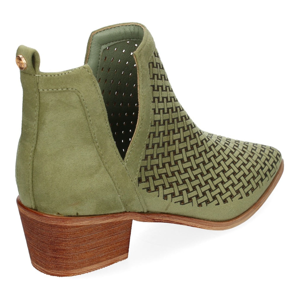 Botines Calados Elegantes - Verde