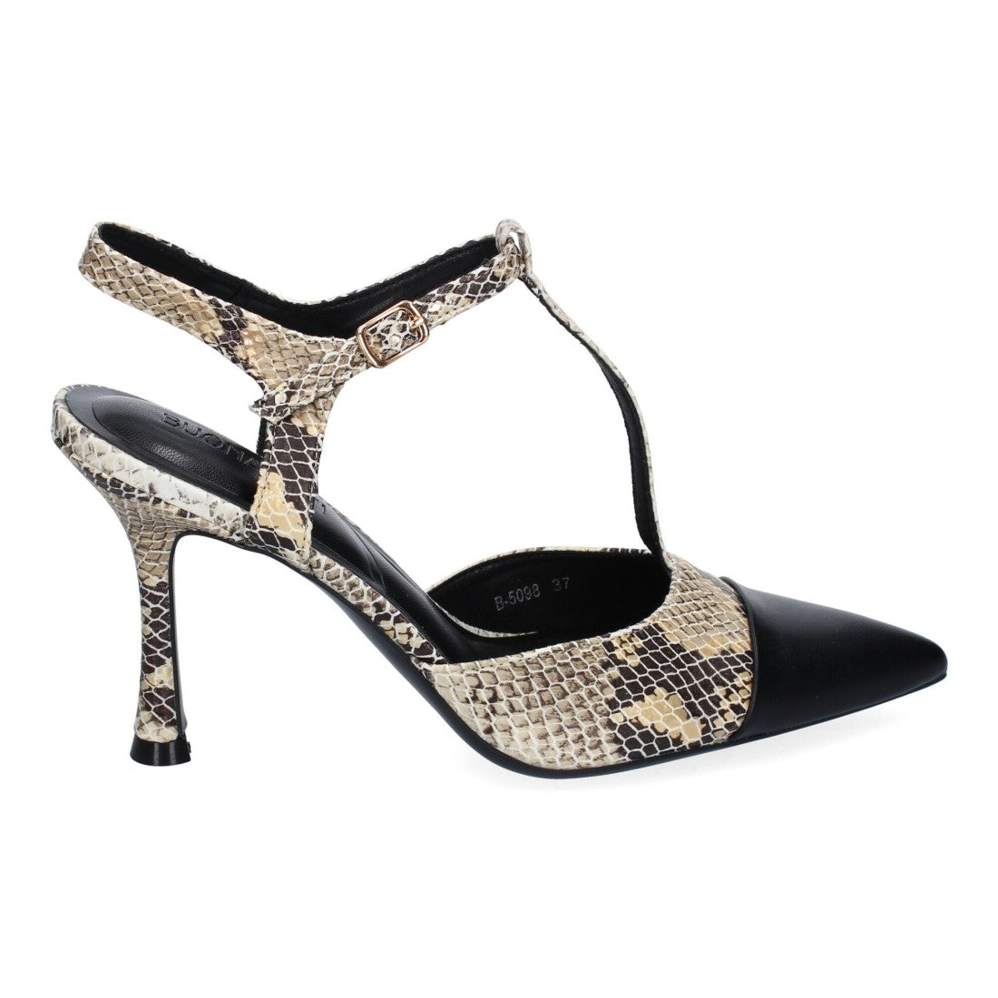 Zapatos de Tacón Estampado Serpiente Sofisticados Mujer