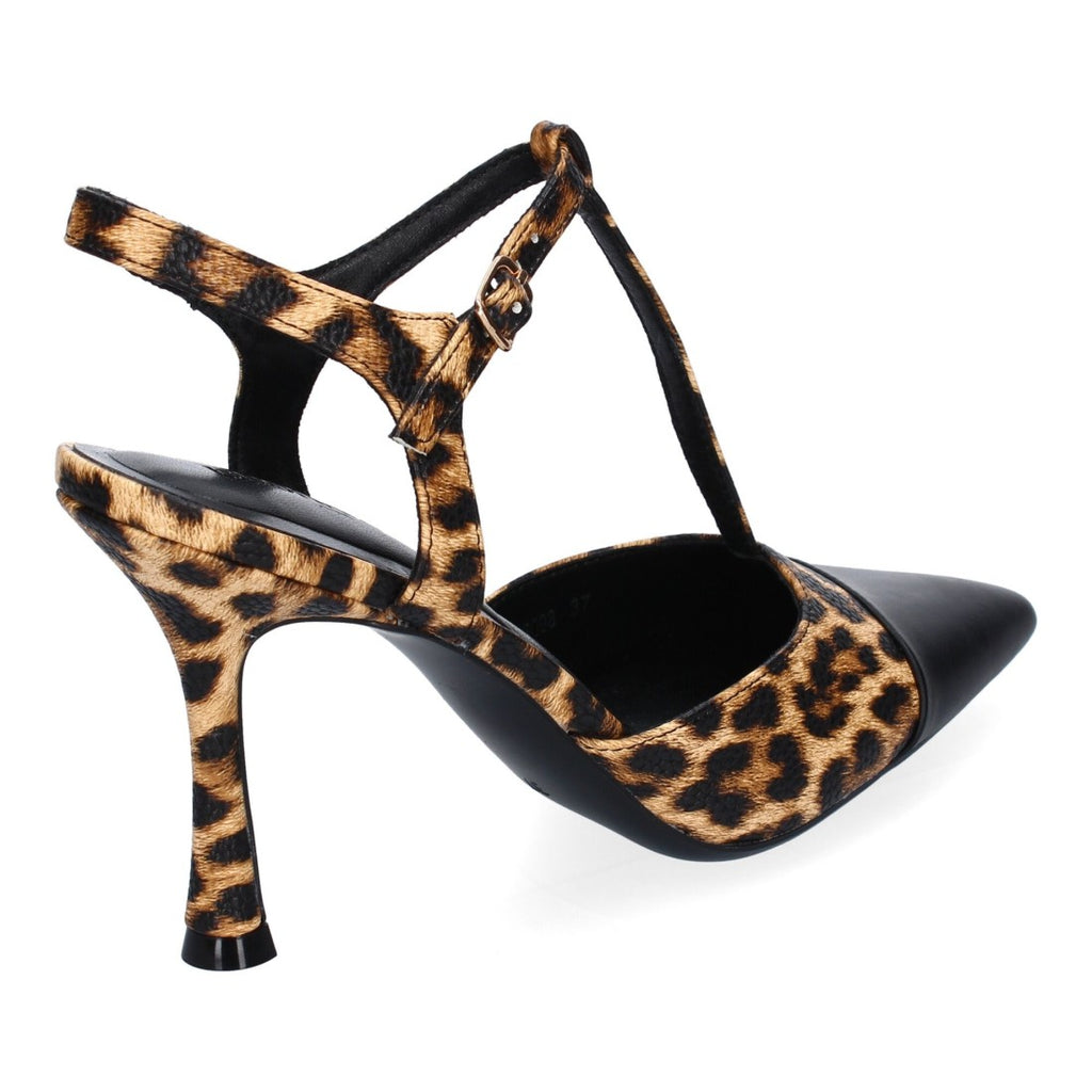 Zapatos de Tacón Estampado Leopardo Atrevidos Mujer