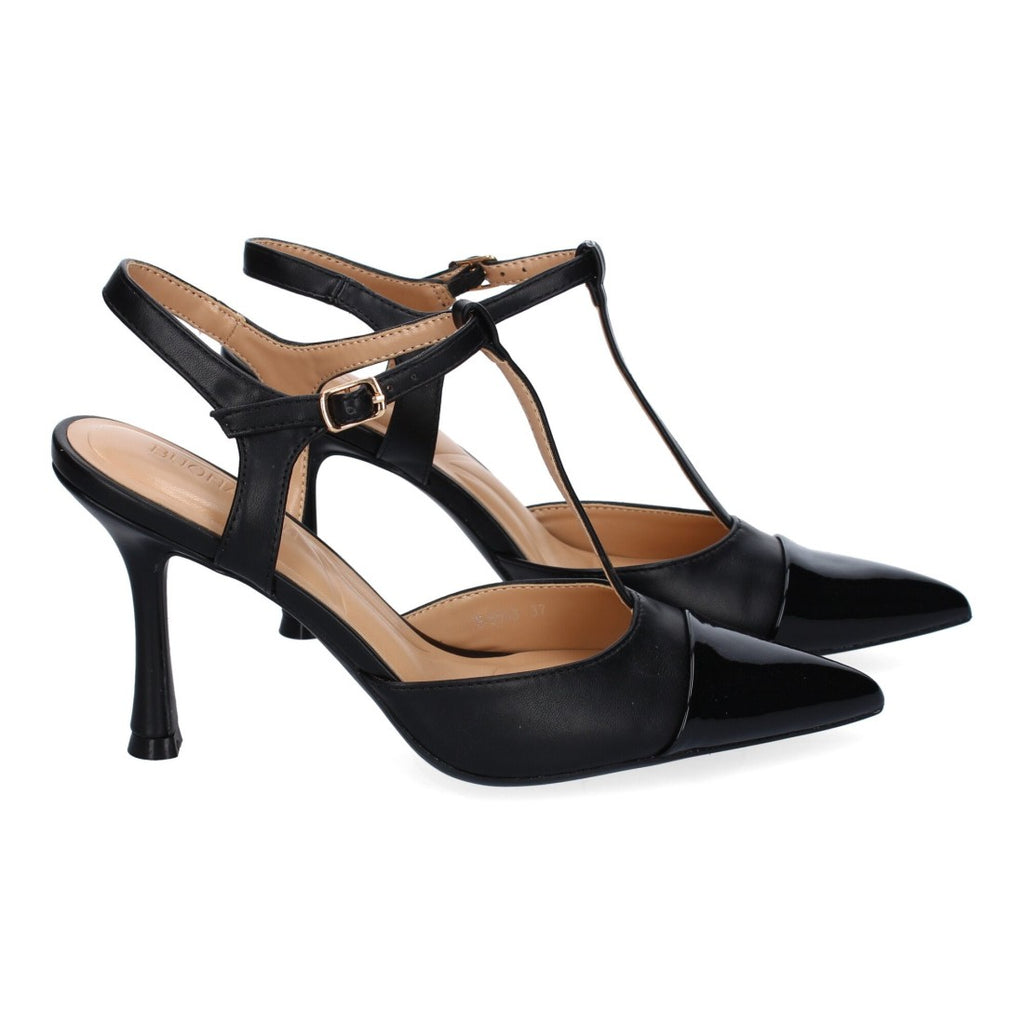 Zapatos de Tacón Negro Clásicos Mujer