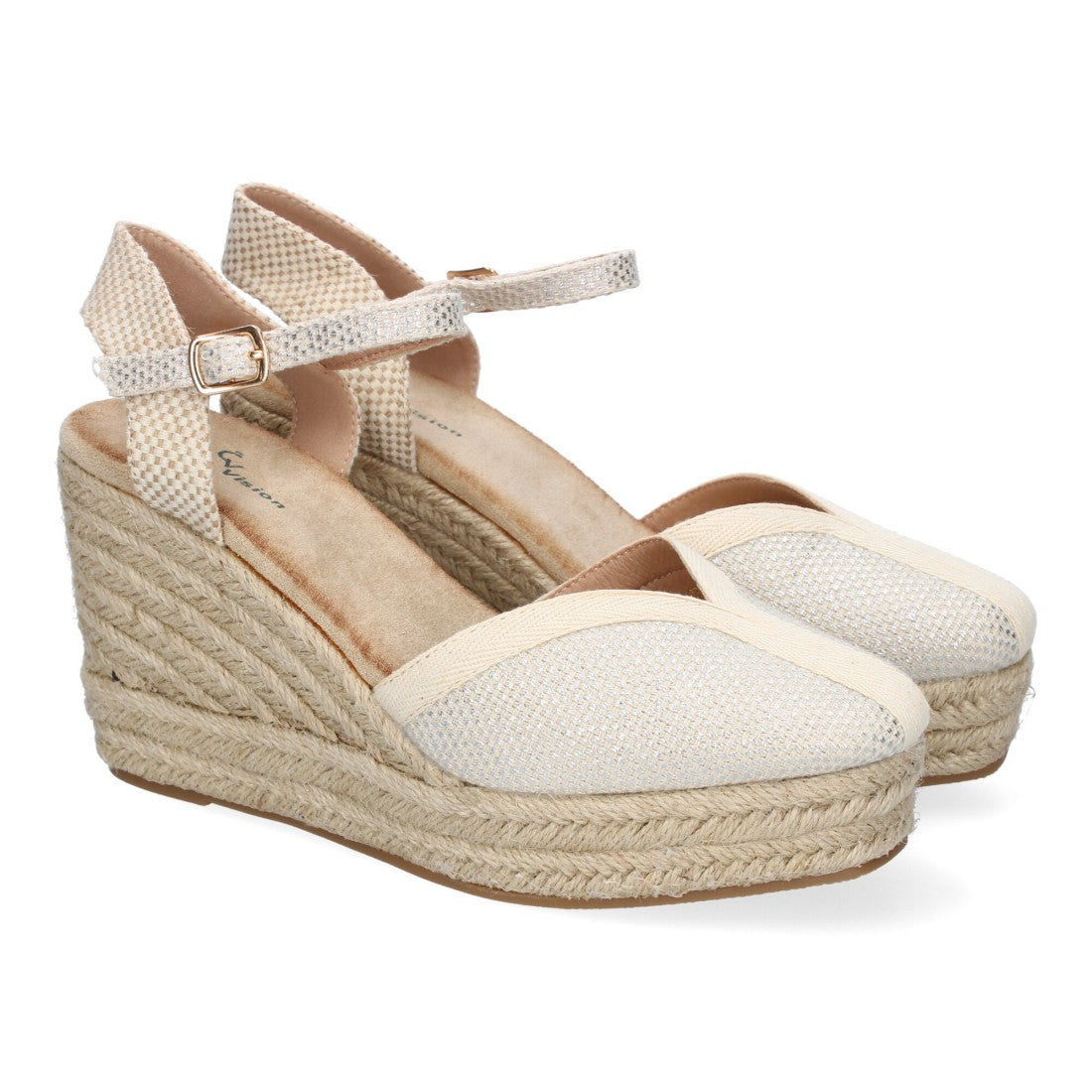 Sandalias Plateadas Mujer Estilo Valenciana Punta Cerrada Elegantes