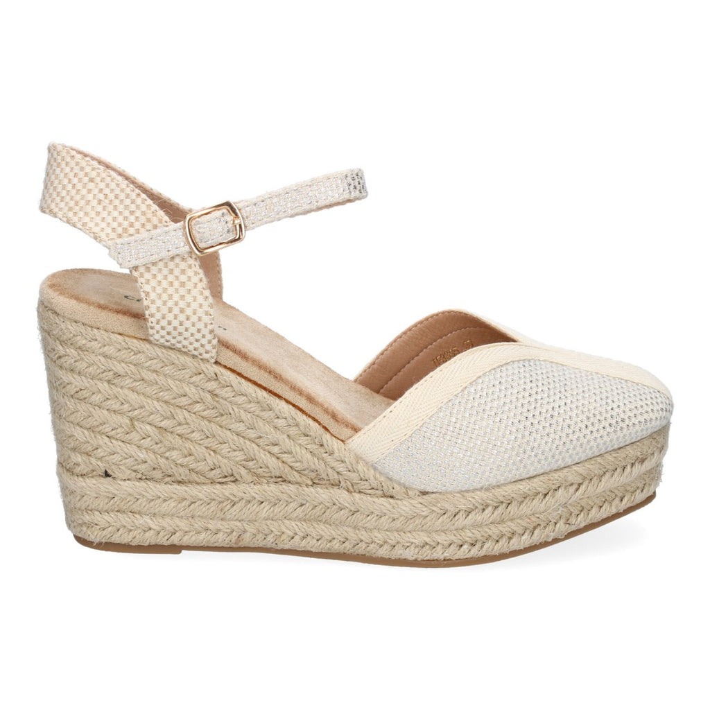 Sandalias Plateadas Mujer Estilo Valenciana Punta Cerrada Elegantes