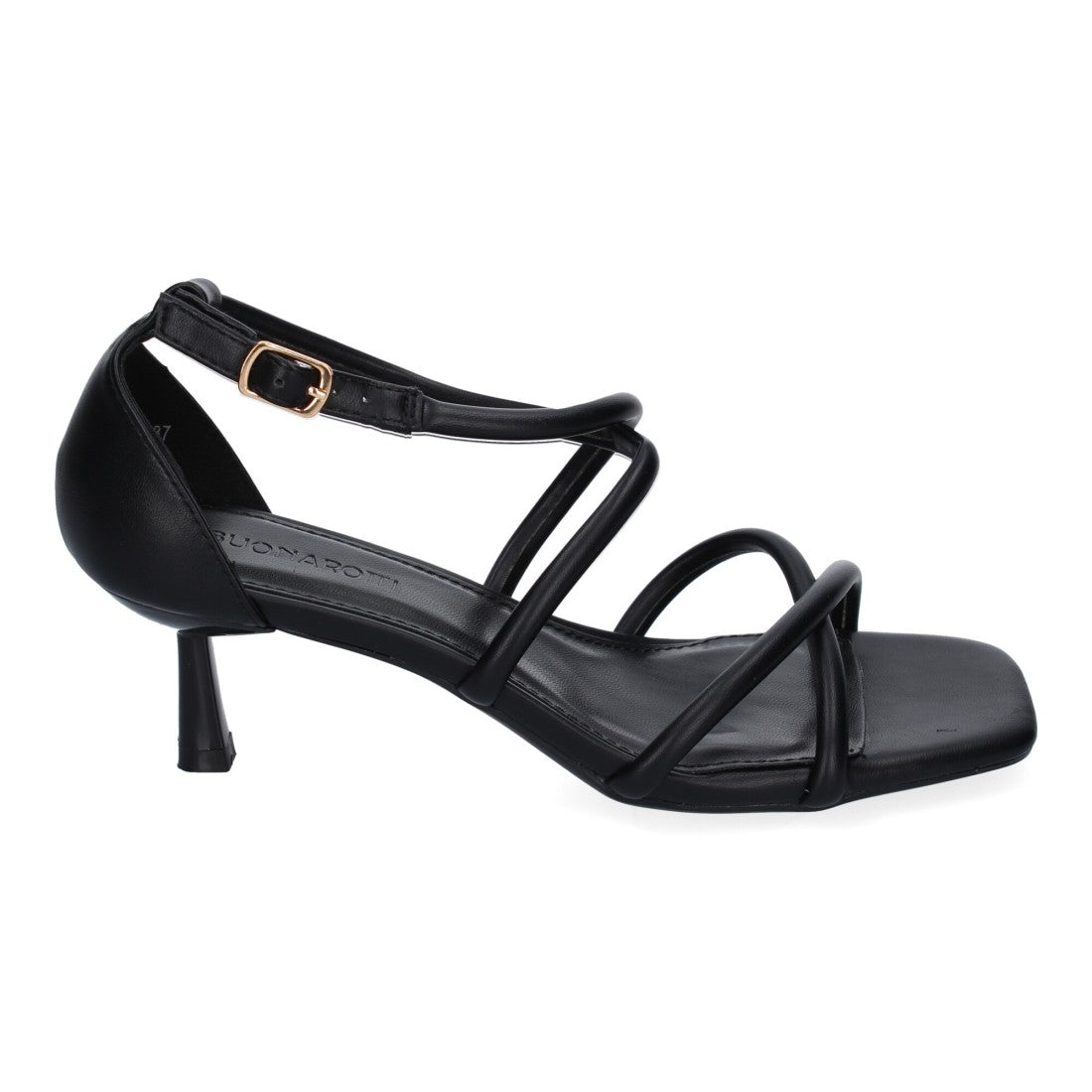Elegante, bequeme schwarze Sandalen mit Absatz für Partys und Hochzeiten