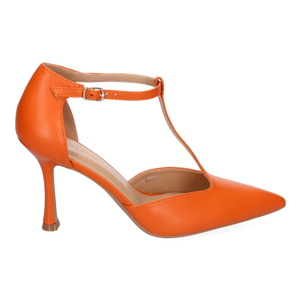 Zapatos de Tacón Naranja Vibrantes Mujer