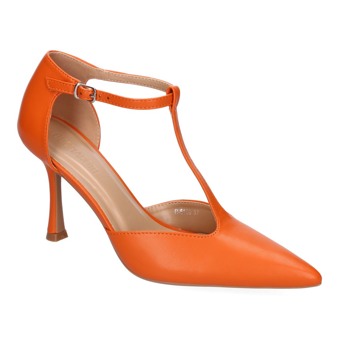 Zapatos de Tacón Naranja Vibrantes Mujer