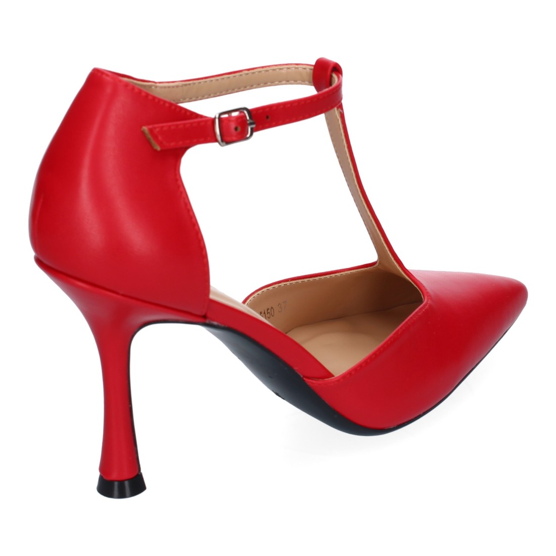 Zapatos de Tacón Rojo Elegantes Mujer