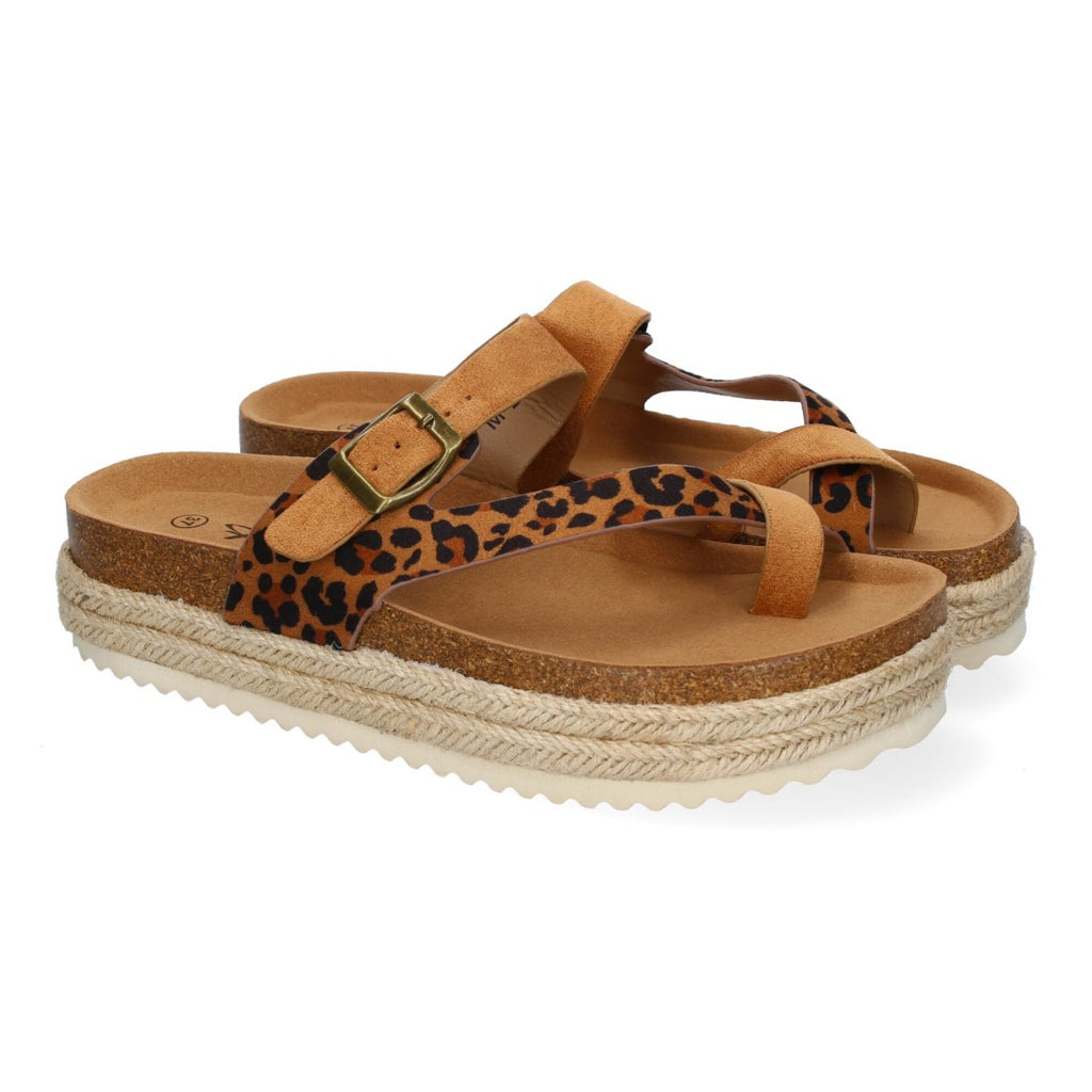 Sandalias Leopardo Mujer Elegantes Verano