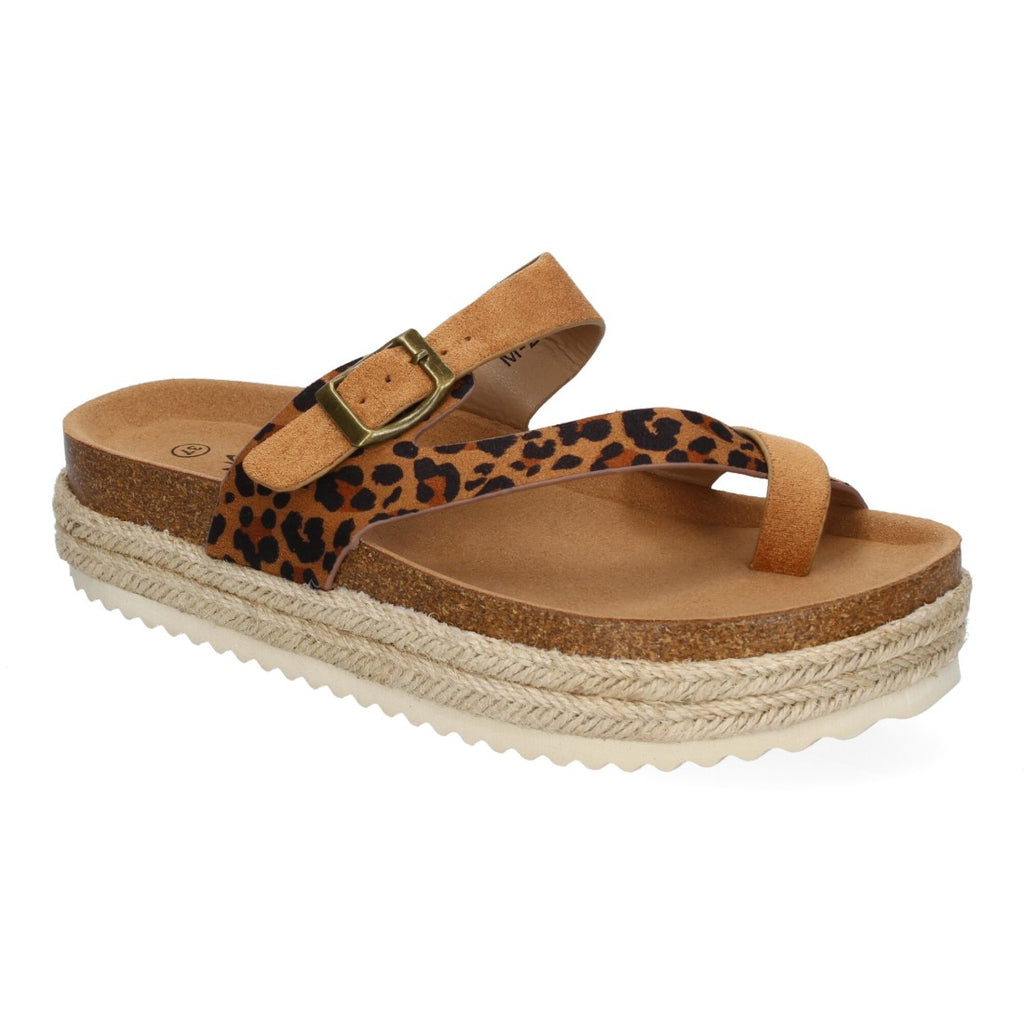 Sandalias Leopardo Mujer Elegantes Verano