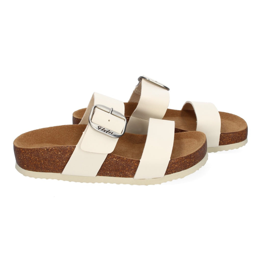 Sandalias Beige Mujer Cuña Bio Plantilla Anatómica Estilo Esclava Elegantes