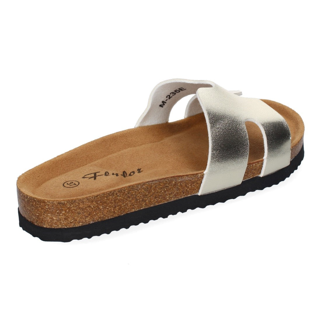 Sandalias Doradas Mujer Planas Bio Plantilla Anatómica Elegantes Cómodas