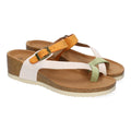 Sandalias Camel Mujer Cuña Bio Estilo Esclava Talón Abierto Elegantes