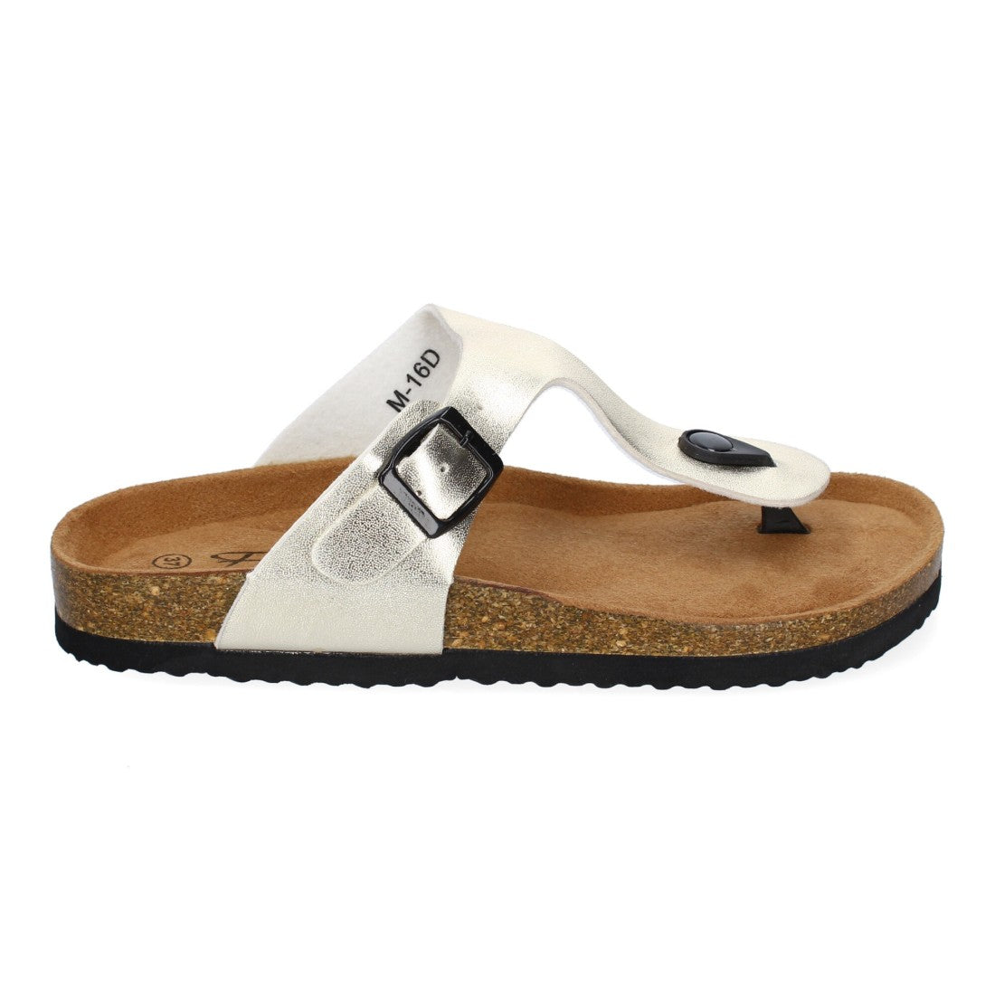 Sandalias Doradas Mujer Bio Estilo Esclava Planta Anatómica Hebilla Elegantes