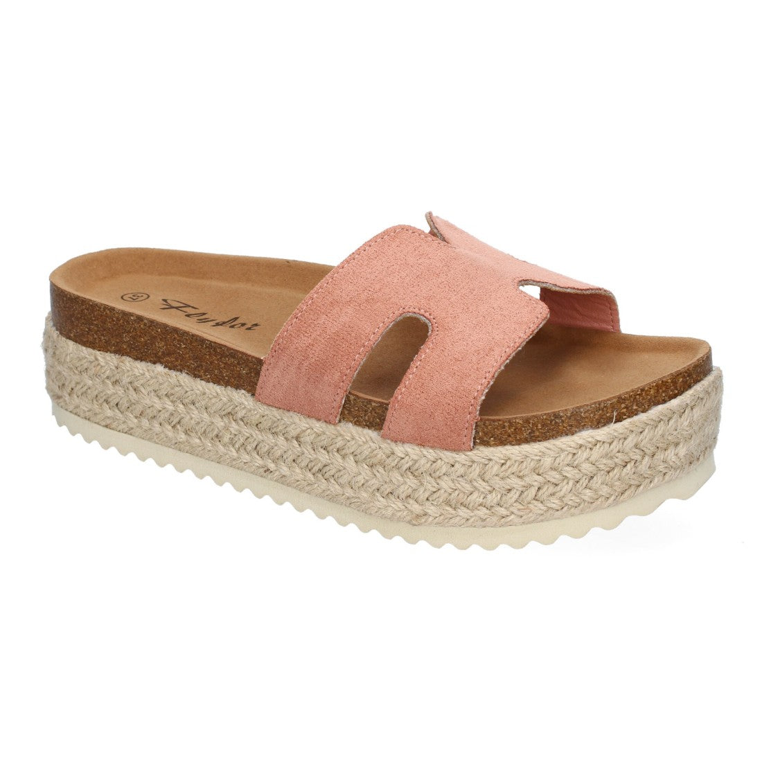 Sandalias Rosas Mujer Planas Bio Plantilla Anatómica Elegantes Cómodas