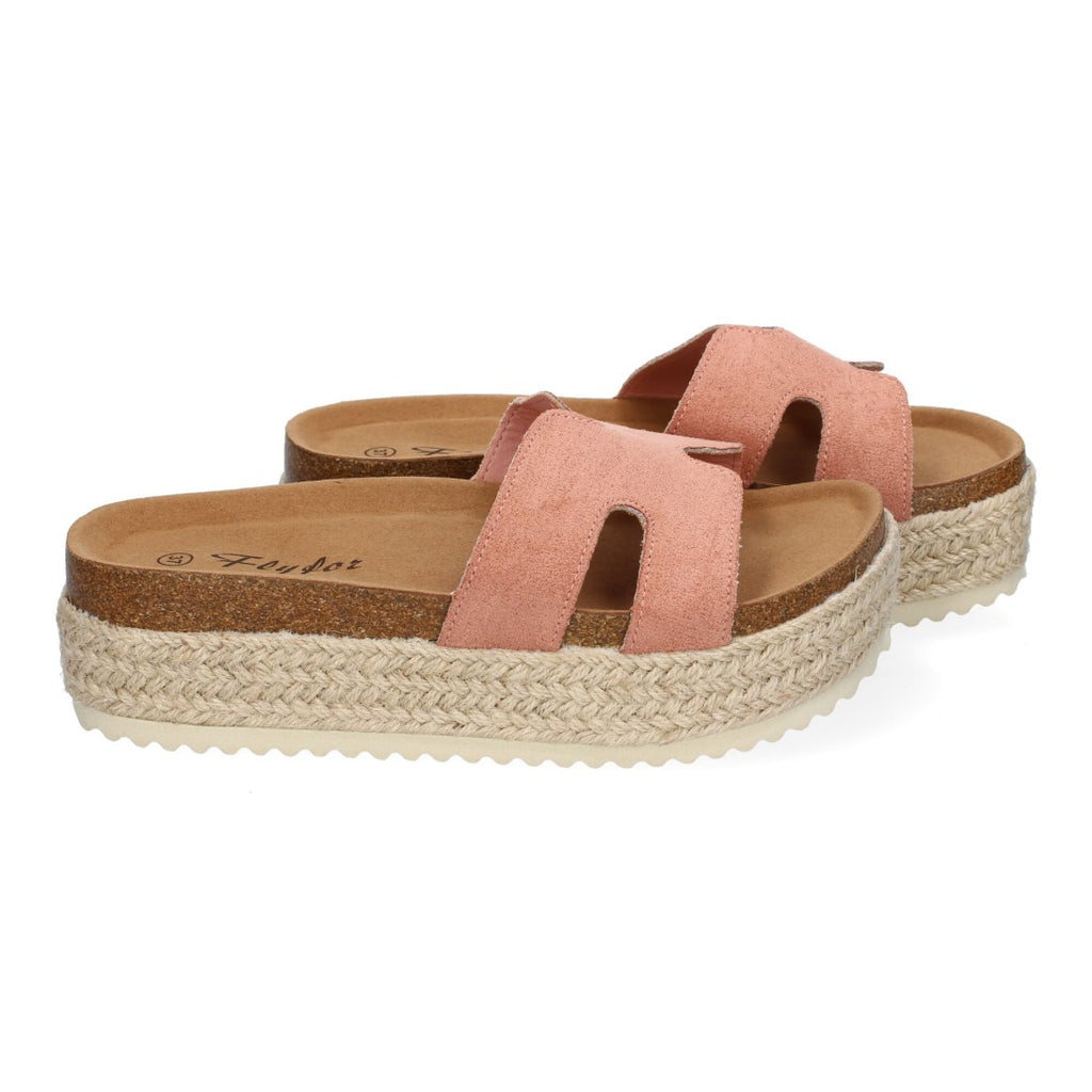 Sandalias Rosas Mujer Planas Bio Plantilla Anatómica Elegantes Cómodas