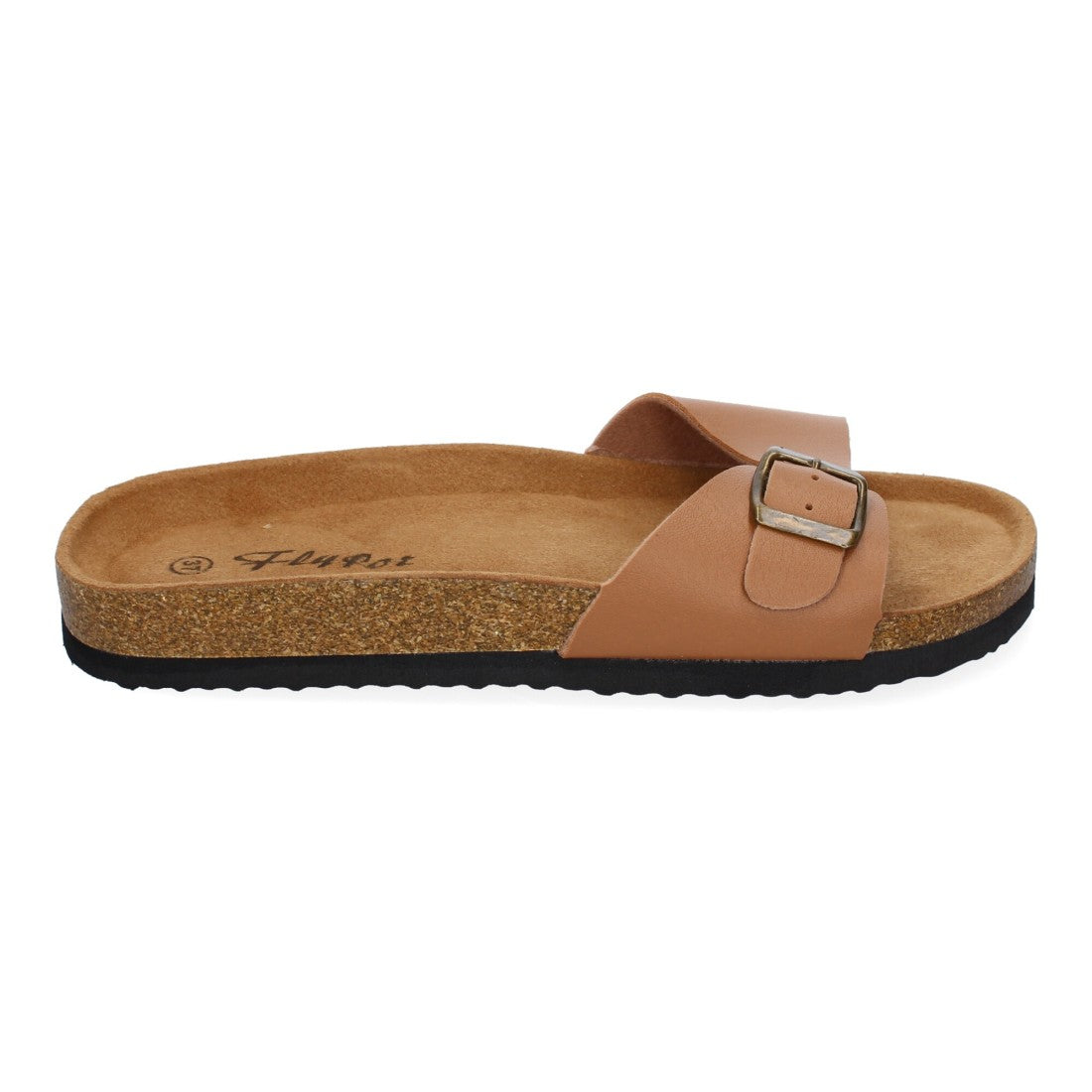 Sandalias Taupe Mujer Bio Modernas Hebilla Planta Anatómica Elegantes