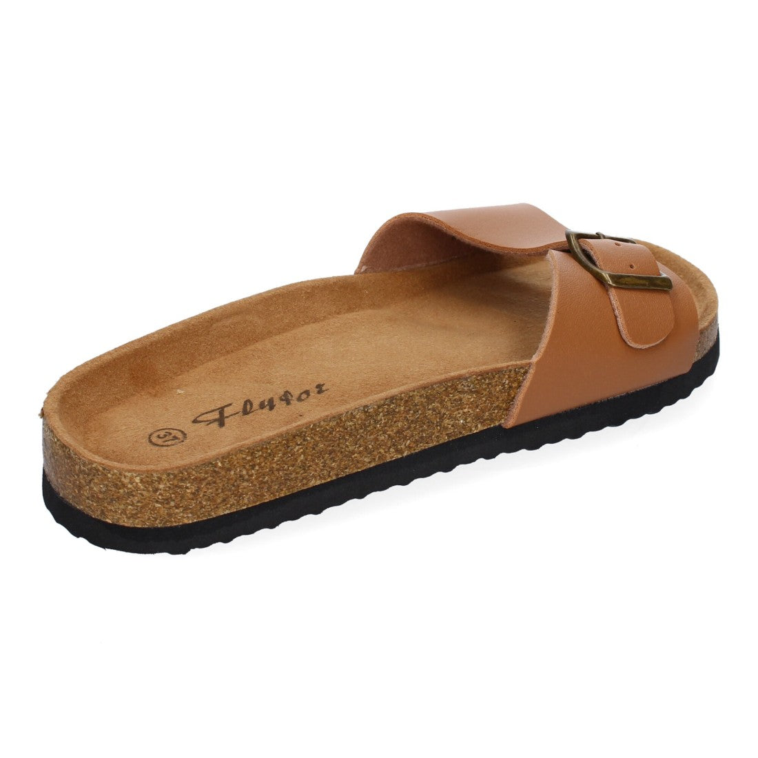 Sandalias Taupe Mujer Bio Modernas Hebilla Planta Anatómica Elegantes