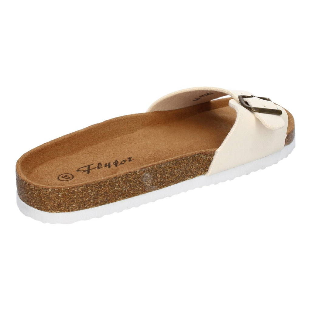 Sandalias Beige Mujer Bio Modernas Hebilla Planta Anatómica Elegantes