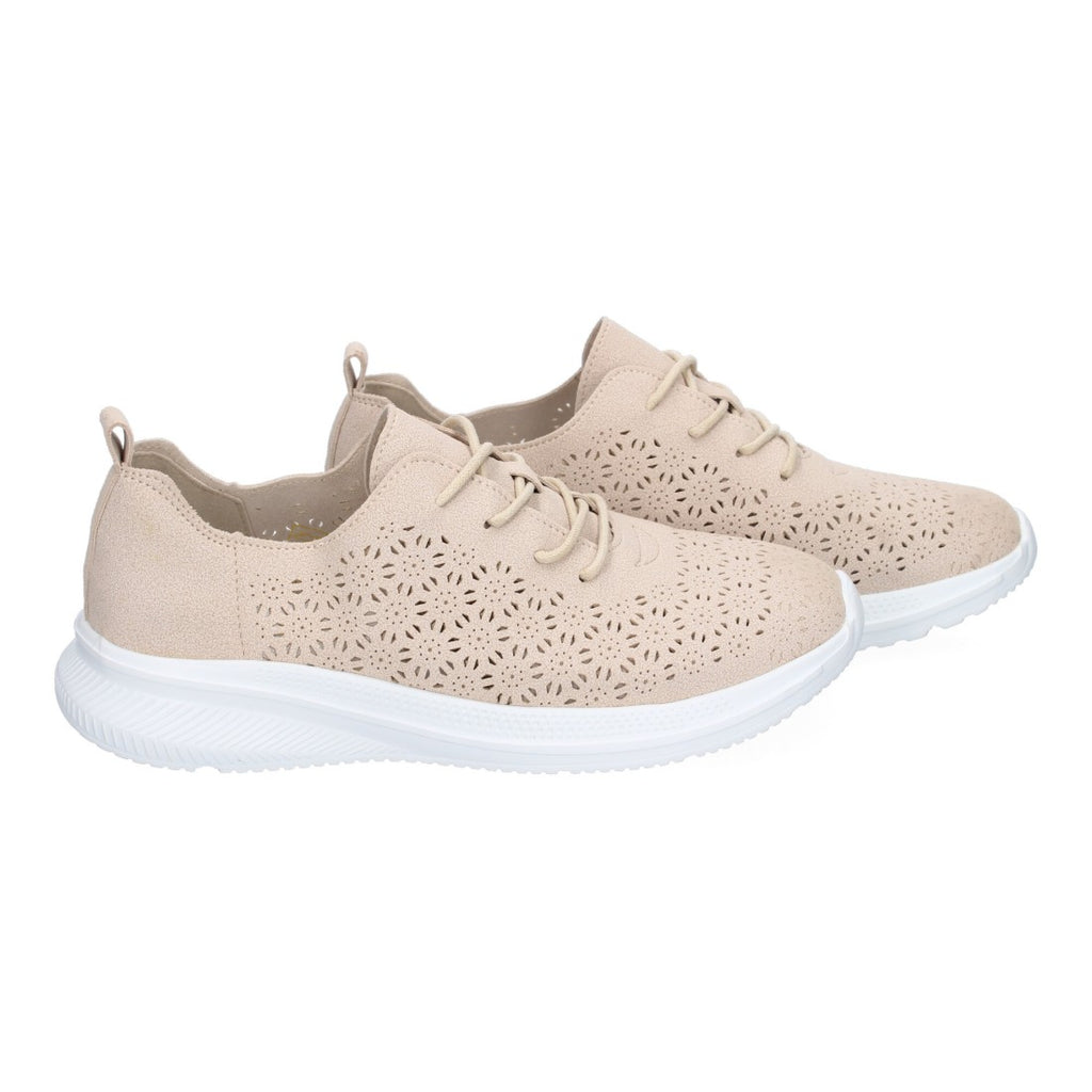 Zapatillas Beige Deportivas - Sofisticación Natural