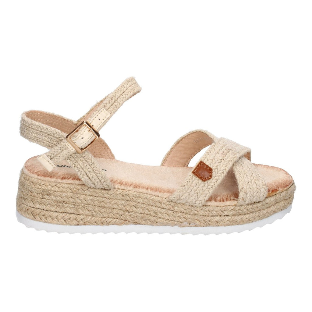 Sandalias Beige Mujer Elegantes Verano