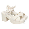 Beige Sandalen Absatz Elegant Bequem Party Hochzeit