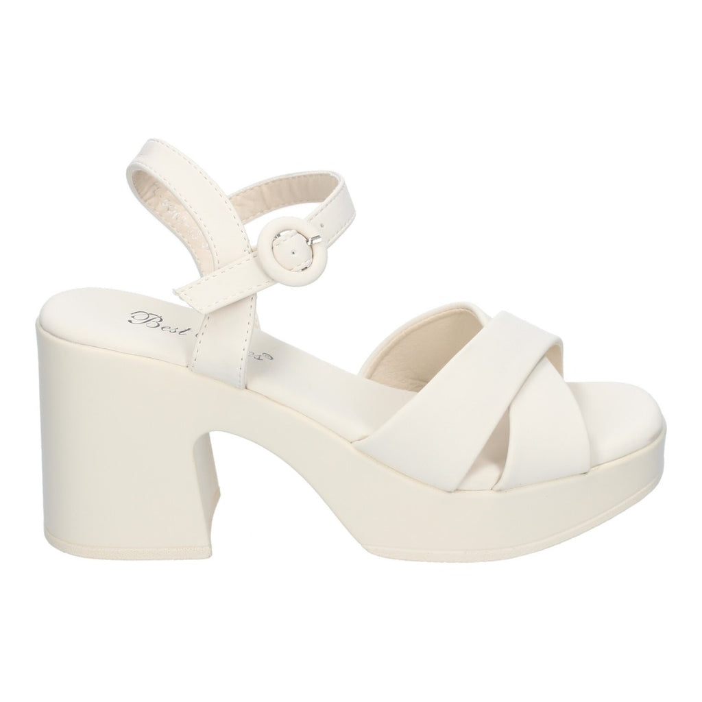Beige Sandalen Absatz Elegant Bequem Party Hochzeit