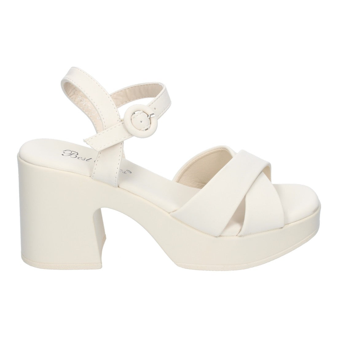 Beige Sandalen Absatz Elegant Bequem Party Hochzeit