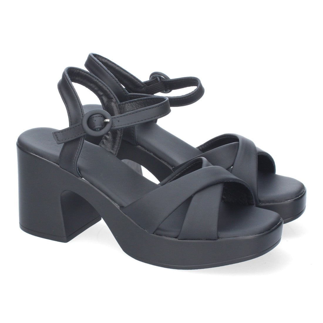 Schwarze elegante bequeme Sandaletten für Party Hochzeiten
