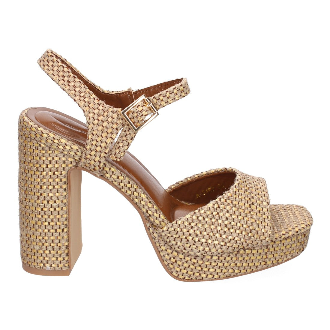Elegante camel Sandaletten mit Absatz für Partys und Hochzeiten