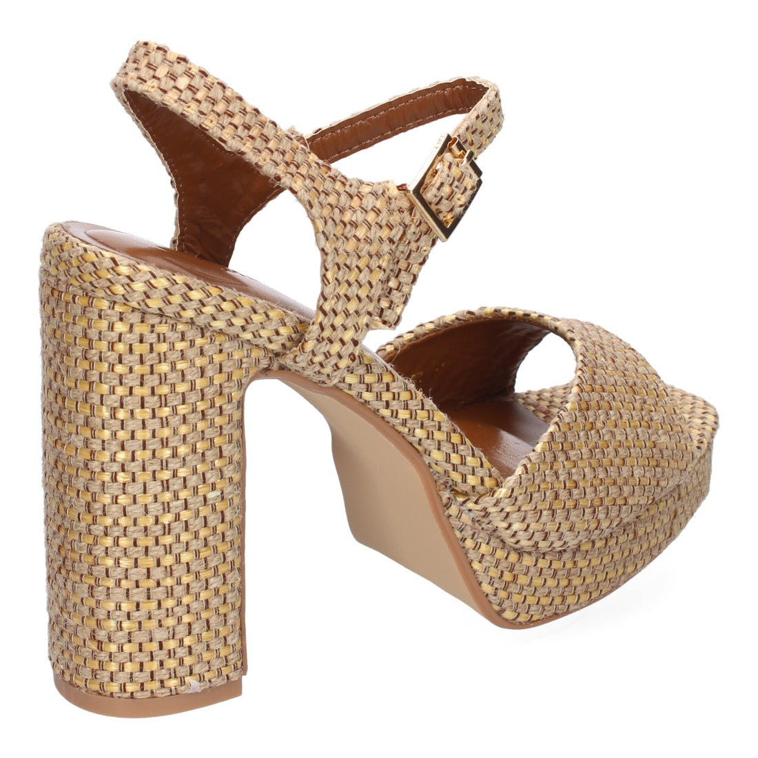 Elegante camel Sandaletten mit Absatz für Partys und Hochzeiten