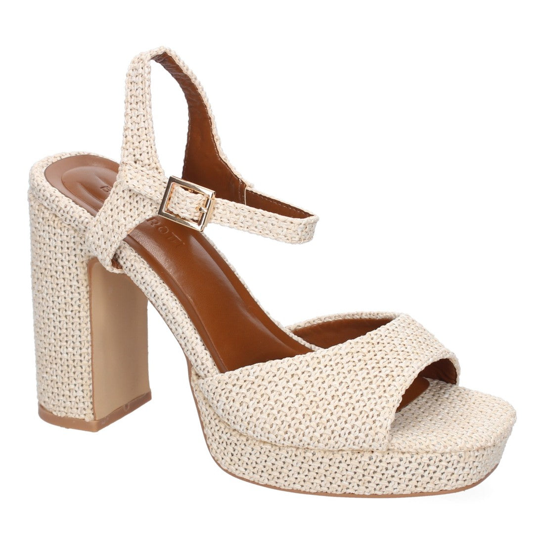 Sandalias Beige Tacón Nude Elegantes Fiesta Bodas