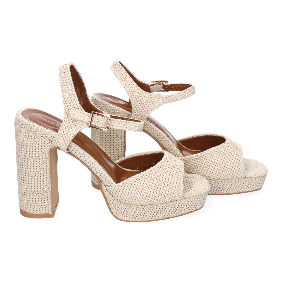 Sandalias Beige Tacón Nude Elegantes Fiesta Bodas
