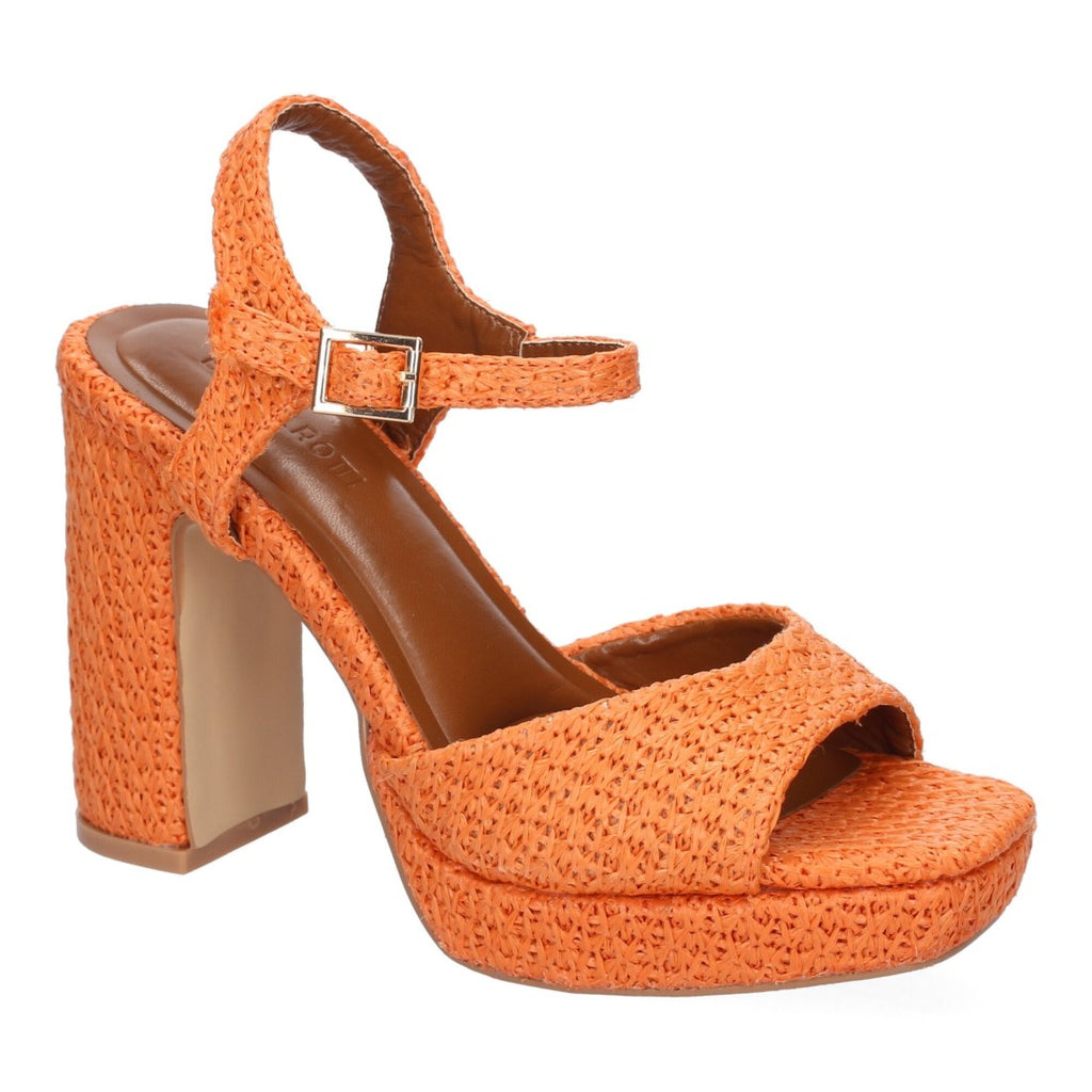 Orange Sandalen Elegante Absatzschuhe Party Hochzeit