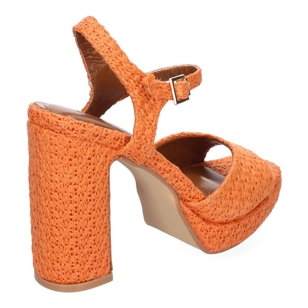 Orange Sandalen Elegante Absatzschuhe Party Hochzeit