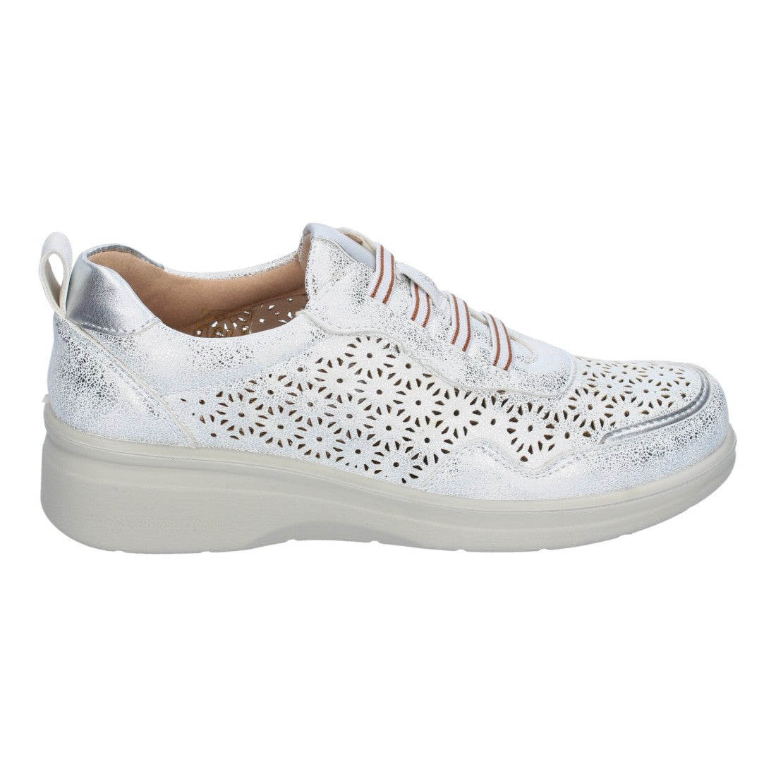 Zapatillas Plata Deportivas - Brillo Elegante