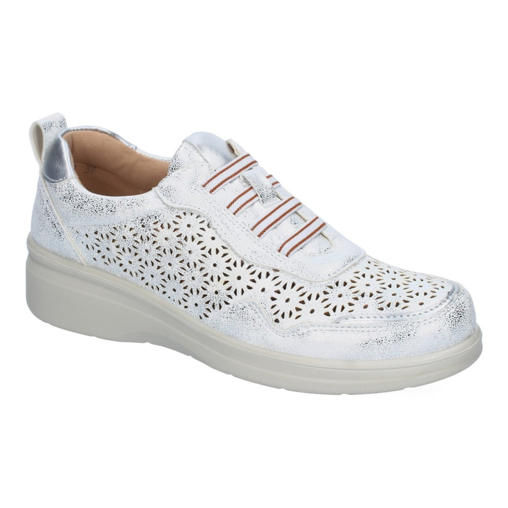 Zapatillas Plata Deportivas - Brillo Elegante