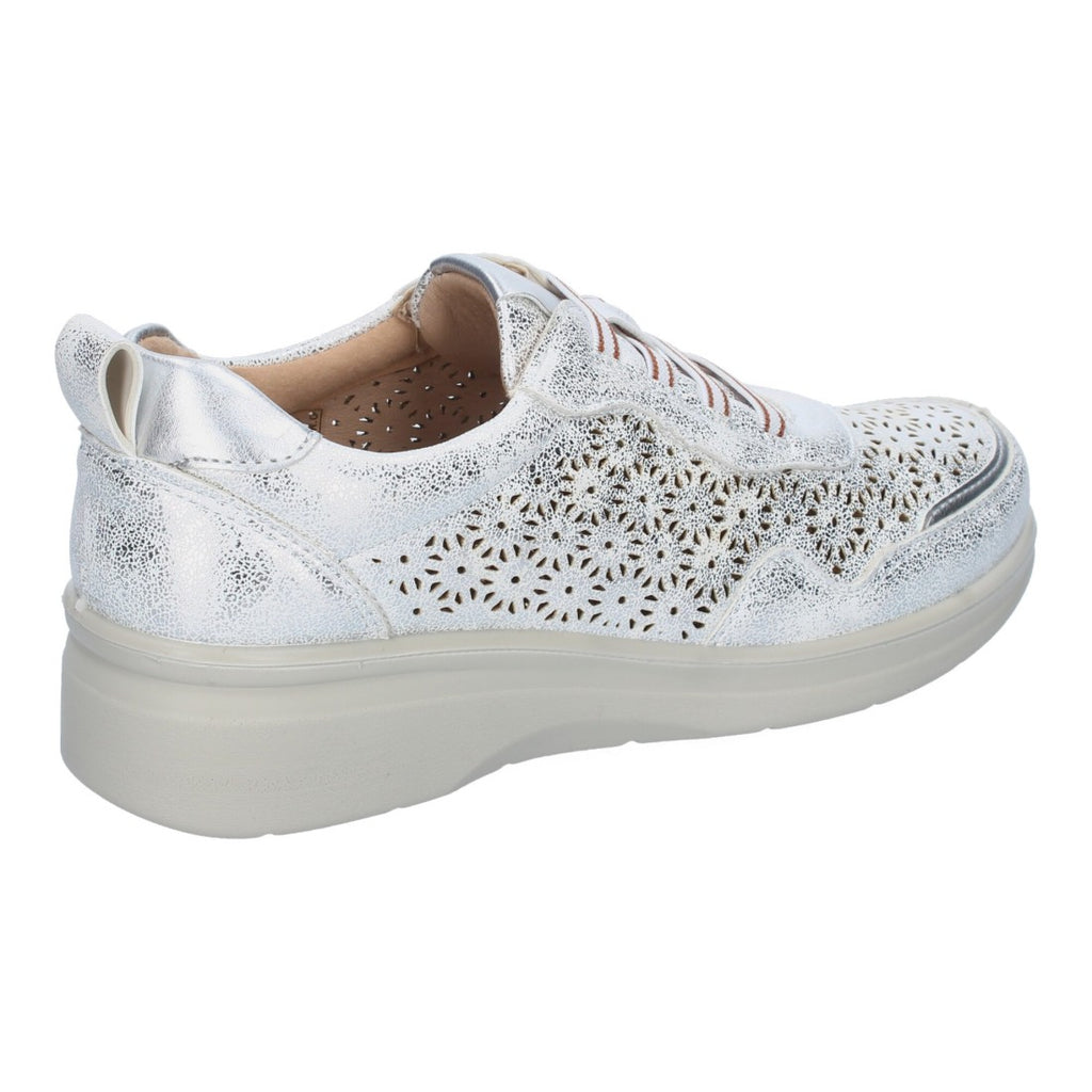 Zapatillas Plata Deportivas - Brillo Elegante