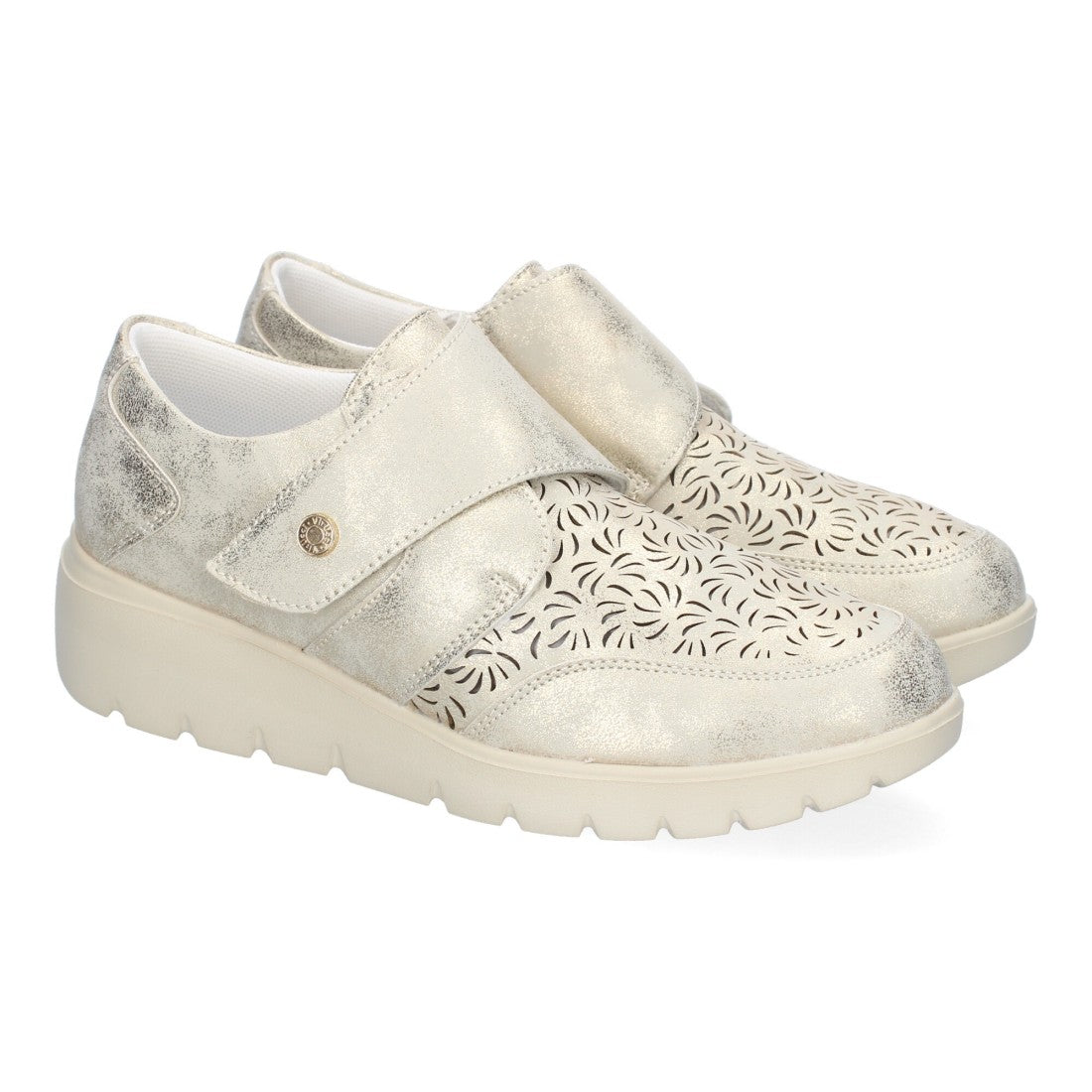 Zapatillas Oro Deportivas - Lujo Brillante