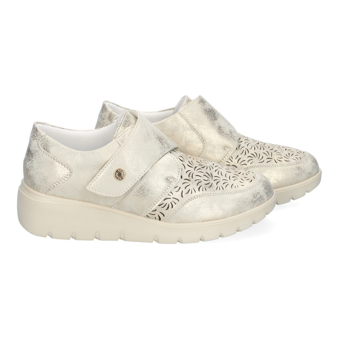 Zapatillas Oro Deportivas - Lujo Brillante