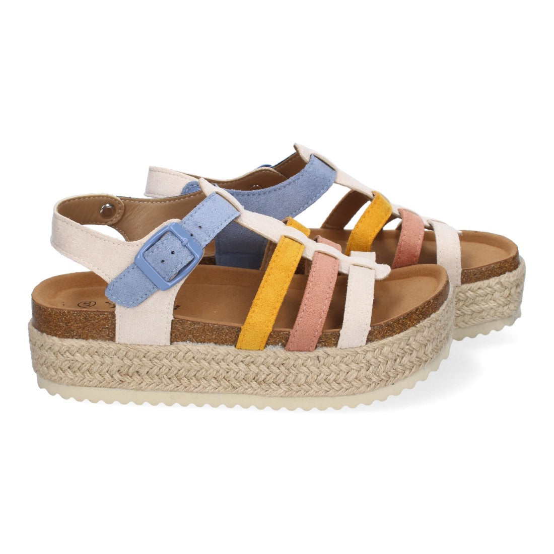 Sandalias Multicolor Mujer Elegantes Cómodas Verano