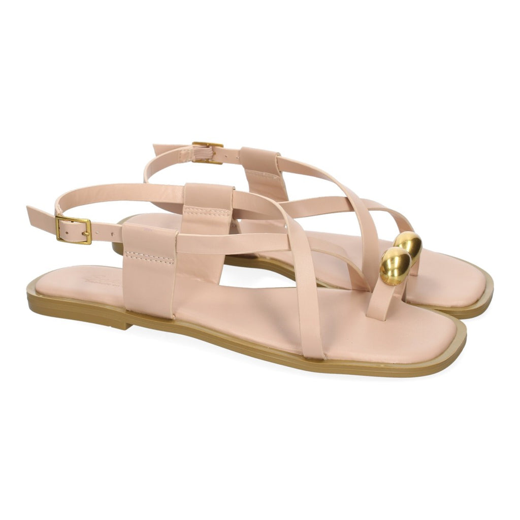 Sandalias Kaki Mujer Elegantes Verano