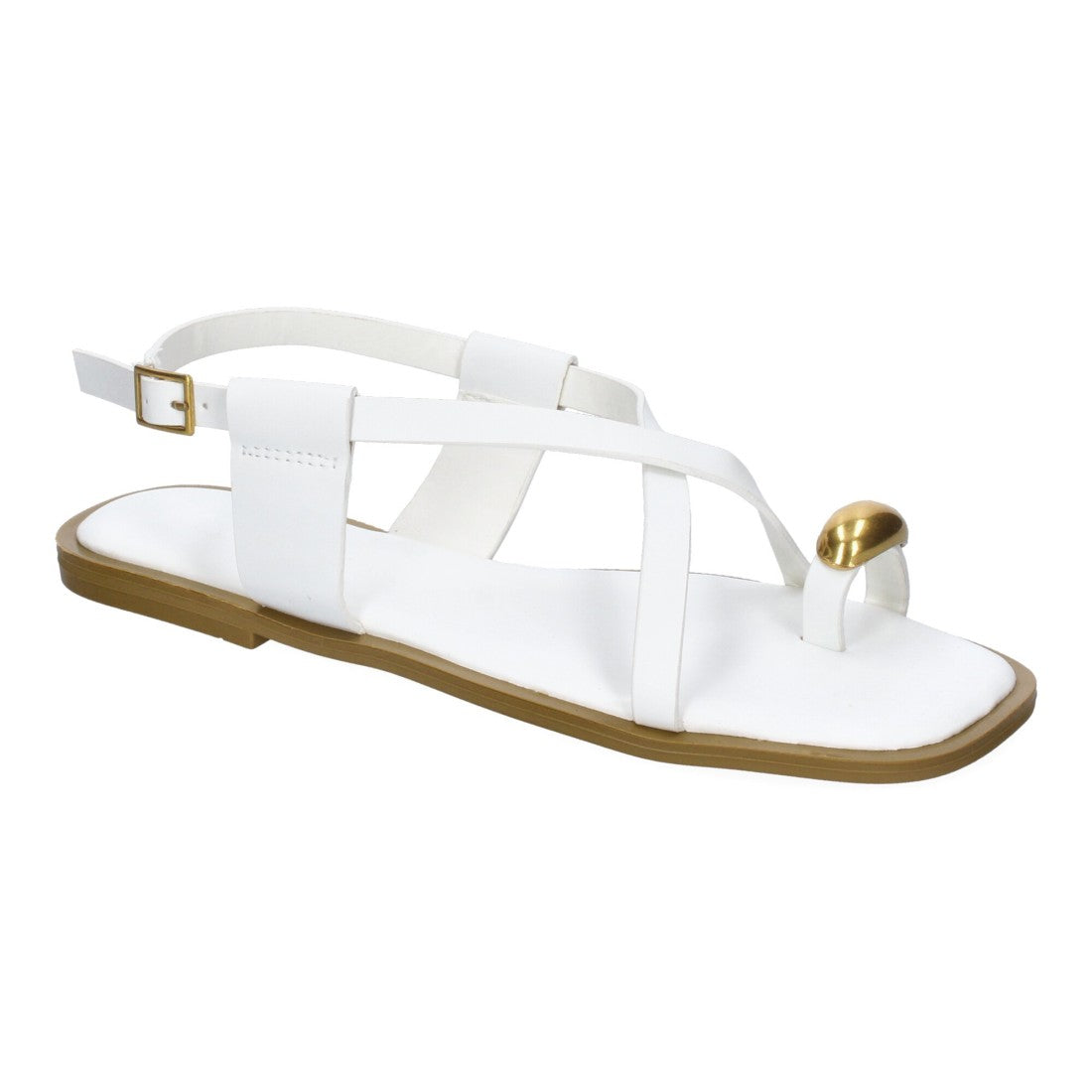 Sandalias Blancas Mujer Elegantes Verano