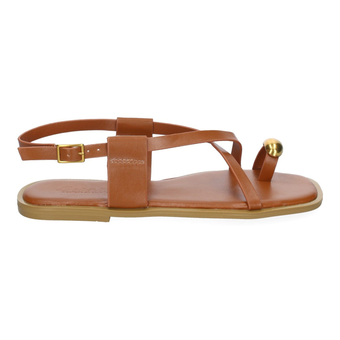 Sandalias Camel Mujer Elegantes Verano