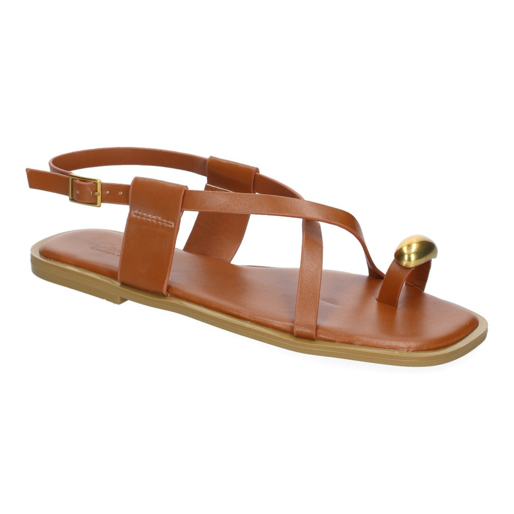 Sandalias Camel Mujer Elegantes Verano