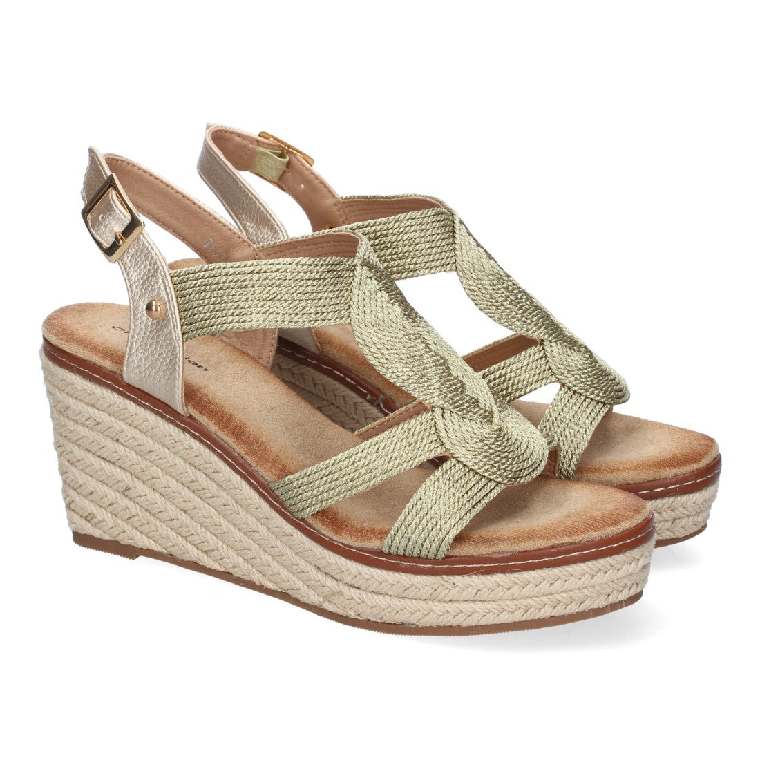 Sandalias Doradas Mujer Elegantes Fiesta